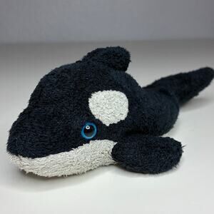 Vintage Russ Berrie Luv Pets Fink the Orca Whale Plush 5” Stuffed Beanie NO TAGS